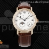 YSF 파텍필립 칼라트라바 5015 로즈골드 화이트다이얼 브라운가죽스트랩 Calatrava 5015 RG YSF Best Edition White Dial on Brown Leather Strap A240
