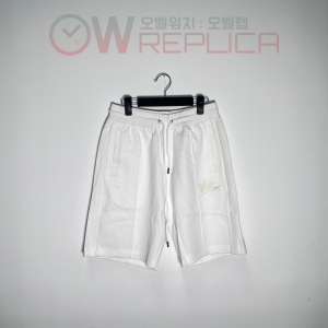 GOD공장 디올 X STUSSY 자수 화이트 반바지