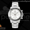 QF 롤렉스 2025데이토나 화이트다이얼 스틸브레이슬릿 프리스프렁 Daytona 126502 QF 1:1 Best Edition White Dial on SS Bracelet JH4131 (Free Sprung)