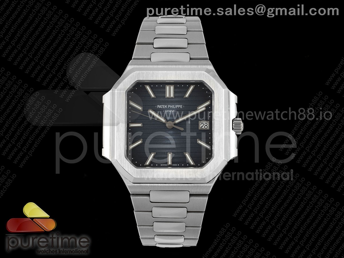 PPF 파텍필립 큐비투스 5821 블루다이얼 스틸브레이슬릿 Cubitus 5821 SS PPF Best Edition Blue Dial on SS Bracelet A330