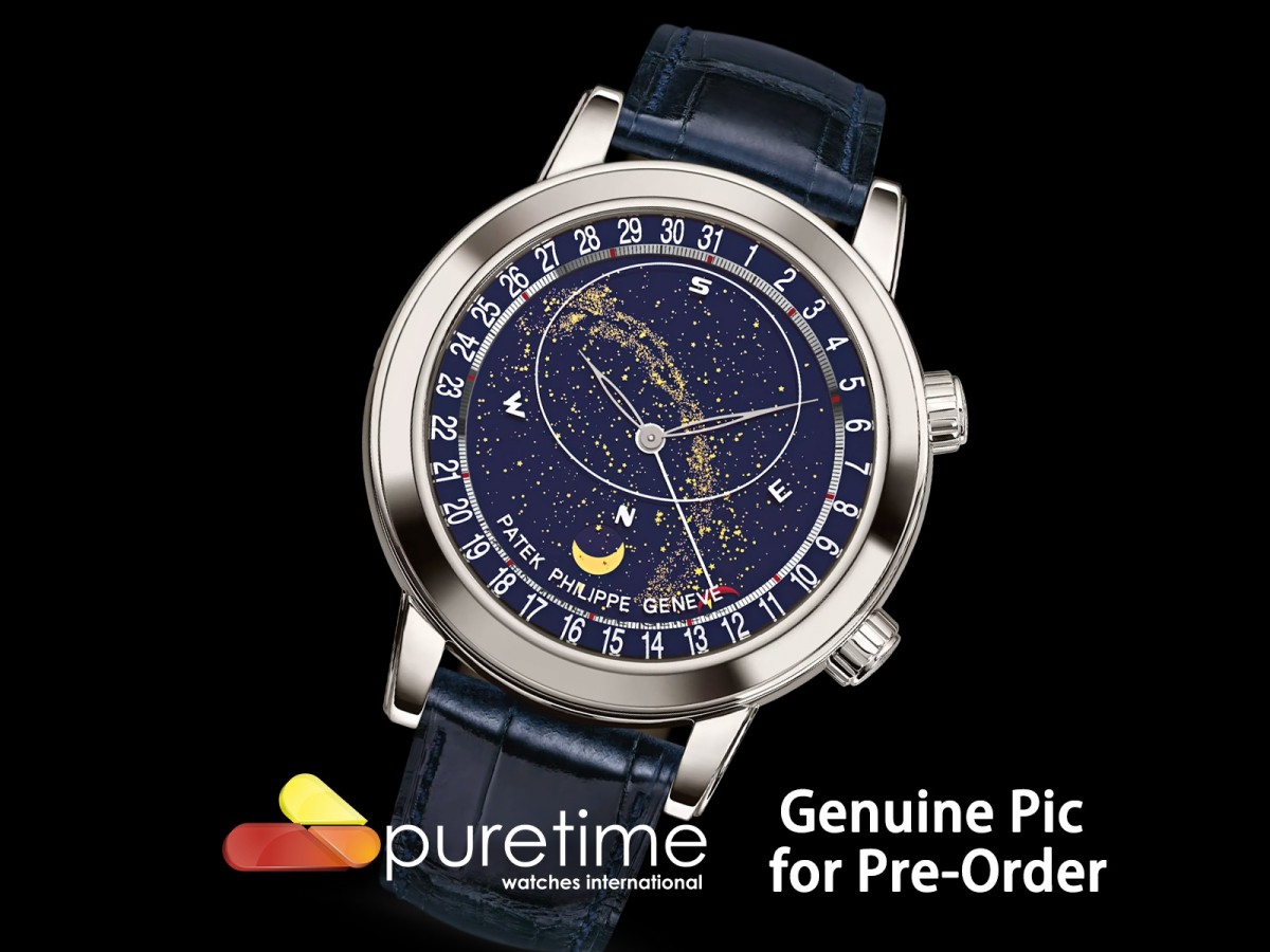 PPF 파텍필립 그랜드컴플리케이션 6102 블루다이얼 블루가죽스트랩 Grand Complications 6102 SS PPF 1:1 Best Edition Blue Dial on Blue Leather Strap SA240 Super Clone
