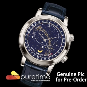 PPF 파텍필립 그랜드컴플리케이션 6102 블루다이얼 블루가죽스트랩 Grand Complications 6102 SS PPF 1:1 Best Edition Blue Dial on Blue Leather Strap SA240 Super Clone