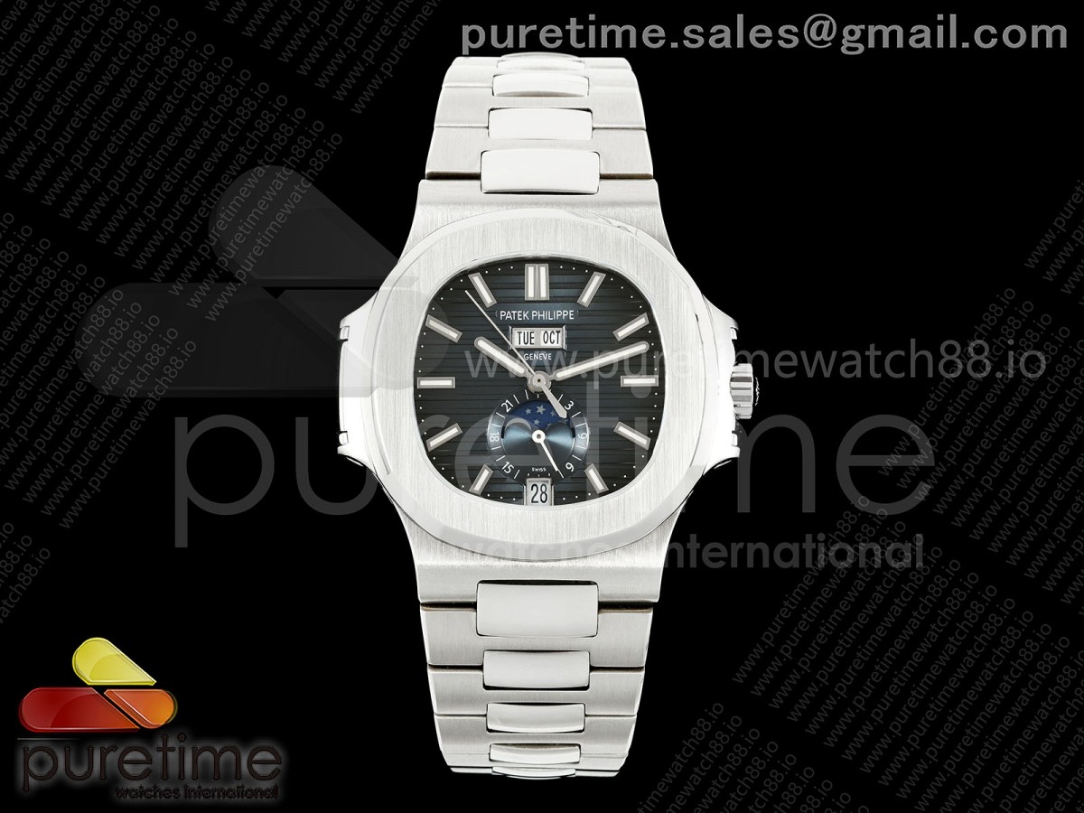 DF 파텍필립 노틸러스 5726 블루다이얼 스틸브레이슬릿  Nautilus 5726 SS DF 1:1 Best Edition Blue Dial on SS Bracelet A324