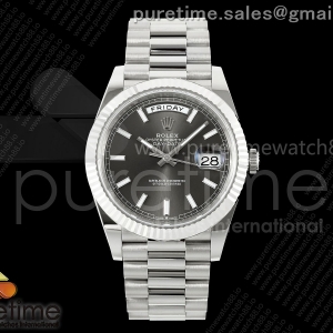 (NEW) VSF V2 롤렉스 데이데이트40 텅스텐(Cu-W) 그레이다이얼 스틸브레이슬릿 182g DayDate 40 228239 VSF 1:1 Best Edition Gray Stick Dial on President Bracelet VS3255 V2