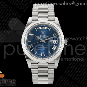 (NEW) VSF V2 롤렉스 데이데이트40 텅스텐(Cu-W) 블루로만다이얼 스틸브레이슬릿 182g DayDate 40 228239 VSF 1:1 Best Edition Blue Roman Dial on President Bracelet VS3255 V2