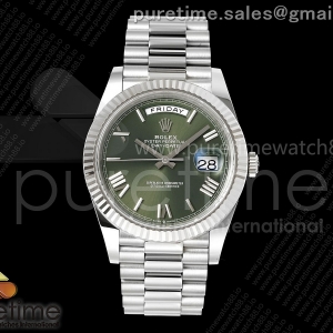 (NEW) VSF V2 롤렉스 데이데이트40 텅스텐(Cu-W) 그린로만다이얼 스틸브레이슬릿 182g DayDate 40 228239 VSF 1:1 Best Edition Green Roman Dial on President Bracelet VS3255 V2