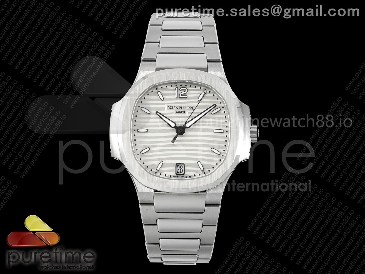 DDF 파텍필립 노틸러스 7118 레이디 실버다이얼 스틸브레이슬릿  Nautilus 7118 Ladies DDF 1:1 Best Edition Silver Dial on SS Bracelet DD324 Super Clone