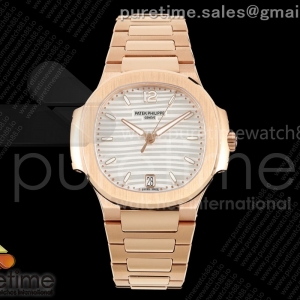 DDF 파텍필립 노틸러스 7118 레이디 로즈골드 실버다이얼 스틸브레이슬릿 Nautilus 7118 RG Ladies DDF 1:1 Best Edition Silver Dial on RG Bracelet DD324 Super Cloneper Clone