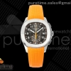 DDF 파텍필립 아쿠아넛 5968 그레이다이얼 오렌지러버스트랩  Aquanaut 5968 SS DDF 1:1 Best Edition Gray Dial on Orange Rubber Strap A520