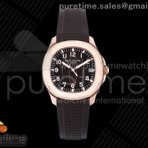 DDF V2 파텍필립 아쿠아넛 5167 로즈골드 텅스텐(Cu-W) 브라운다이얼 브라운러버스트랩 (SW Dial) 116g Aquanaut 5167 RG DDF 1:1 Best Edition Brown Dial on Brown Rubber Strap DD324 Super Clone (Weighted) V2