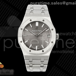 VSF 오데마피게 로얄오크 15500 그레이다이얼 스틸브레이슬릿  Royal Oak 41mm 15500 SS VSF 1:1 Best Edition Gray Textured Dial on SS Bracelet DD4302 Super Clone