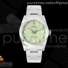 QF 롤렉스 오이스터 퍼페츄얼 36미리 아보카도다이얼 스틸브레이슬릿 프리스프렁  Oyster Perpetual 126000 36mm QF 1:1 Best Edition 904L Steel Avocado Dial JH3230 Free Sprung