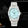 QF 롤렉스 오이스터 퍼페츄얼 36미리 티파니블루다이얼 스틸브레이슬릿 프리스프렁 Oyster Perpetual 126000 36mm QF 1:1 Best Edition 904L Steel Tiffany Blue Dial JH3230 Free Sprung