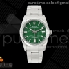 QF 롤렉스 오이스터 퍼페츄얼 36미리 그린다이얼 스틸브레이슬릿 프리스프렁 Oyster Perpetual 126000 36mm QF 1:1 Best Edition 904L Steel Green Dial JH3230 Free Sprung