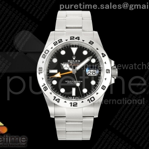 CleanPlus 클린플러스 롤렉스 익스플로러2 블랙다이얼 스틸브레이슬릿 프리스프렁 Explorer II 42mm 226570 904L SS Clean Plus 1:1 Best Edition Black Dial on Bracelet JH3285-2 (Free Sprung)