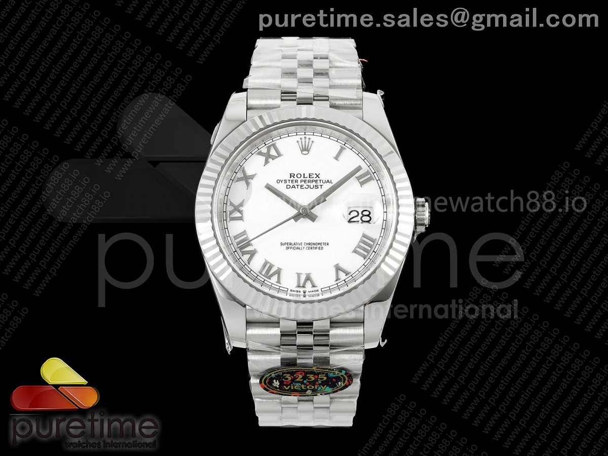 VF V공장 롤렉스 데이저스트41 화이트로만다이얼 쥬빌레브레이슬릿 DateJust 41 126334 904L SS VF 1:1 Best Edition White Roman Dial on Jubilee Bracelet DD3235