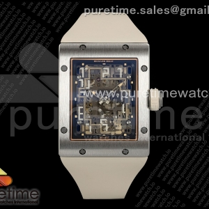 Umi Maker's 리차드밀 RM16-02 티타늄 스켈레톤다이얼 크림러버스트랩 Umi Maker's RM16-02 Titanium Skeleton Dial on Rubber strap CRMA9 Super Clone