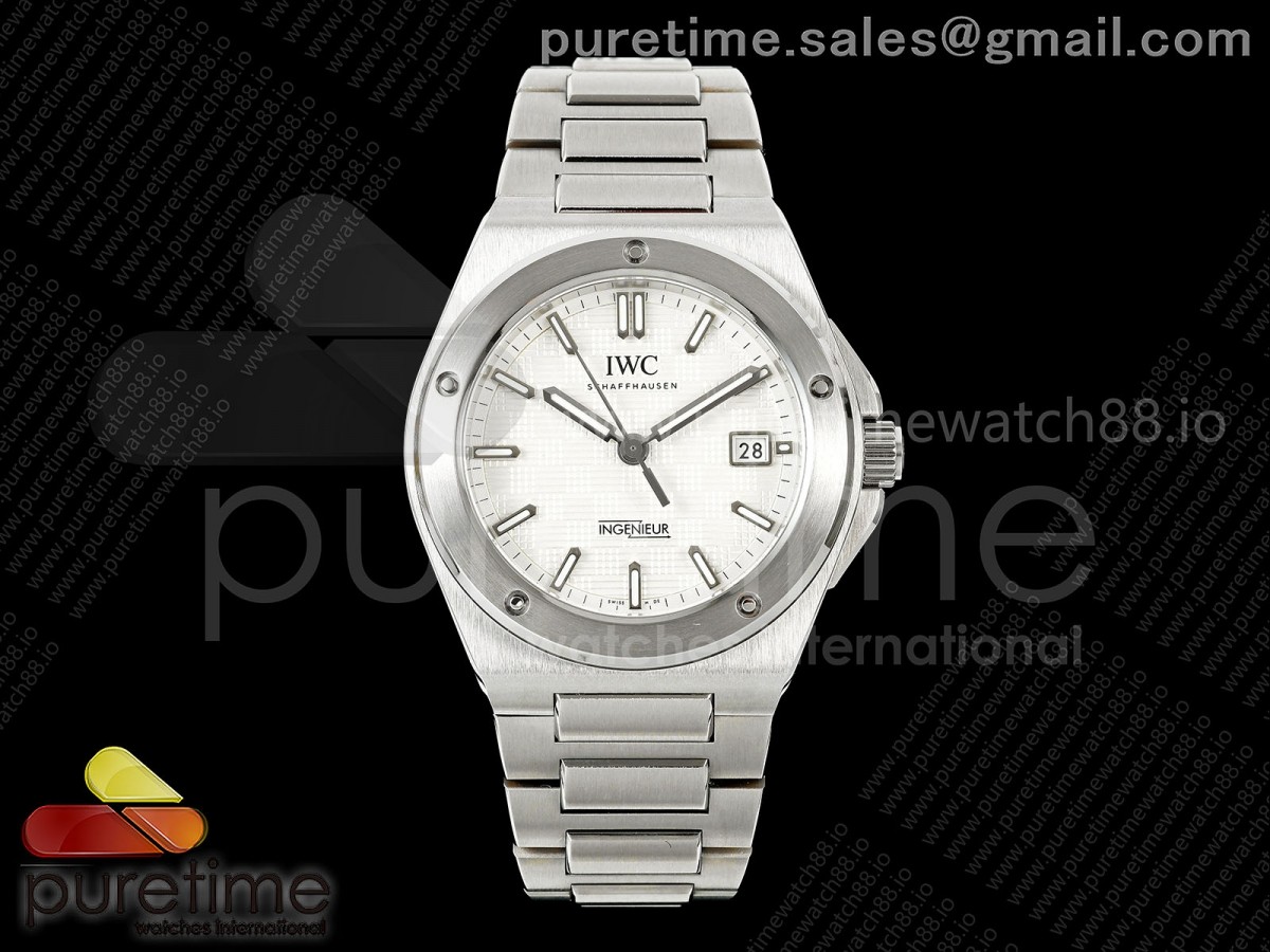 MZF IWC 인제니어 IW328902 화이트다이얼 스틸브레이슬릿  Ingenieur Automatic 40 SS MZF 1:1 Best Edition White Dial on SS Bracelet A2892