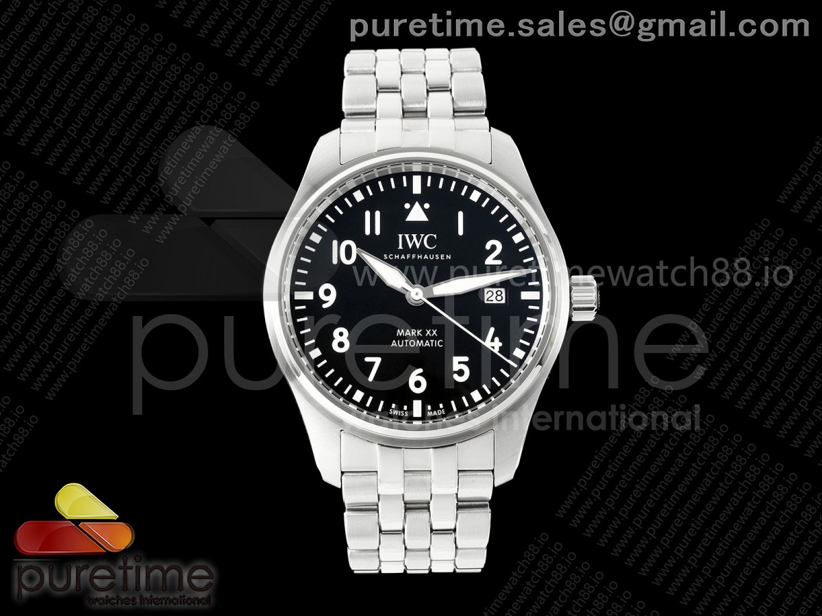 MZF IWC 마크20 IW328201 블랙다이얼 스틸브레이슬릿 Mark XX MZF 1:1 Best Edition Black Dial on SS Bracelet A2892