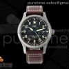 MZF IWC 마크18 티타늄 IW327006 블랙다이얼 브라운가죽스트랩 Mark XVIII Titanium MZF 1:1 Best Edition Black Dial on Brown Leather Strap A2892