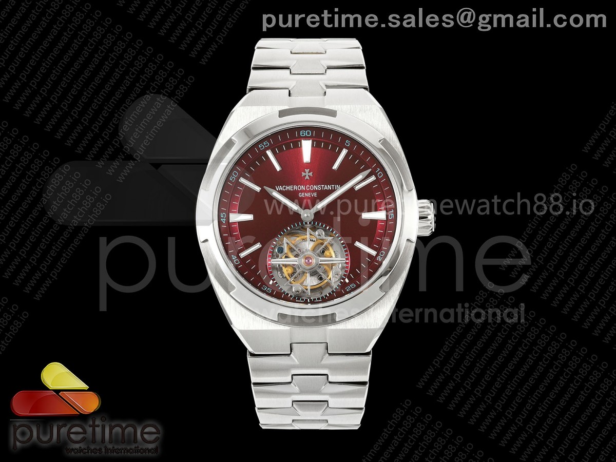 ANTF 바쉐론콘스탄틴 오버시즈 뚜르비옹 레드다이얼 스틸브레이슬릿 Overseas Tourbillon SS ANTF Best Edition Red Dial on SS Bracelet