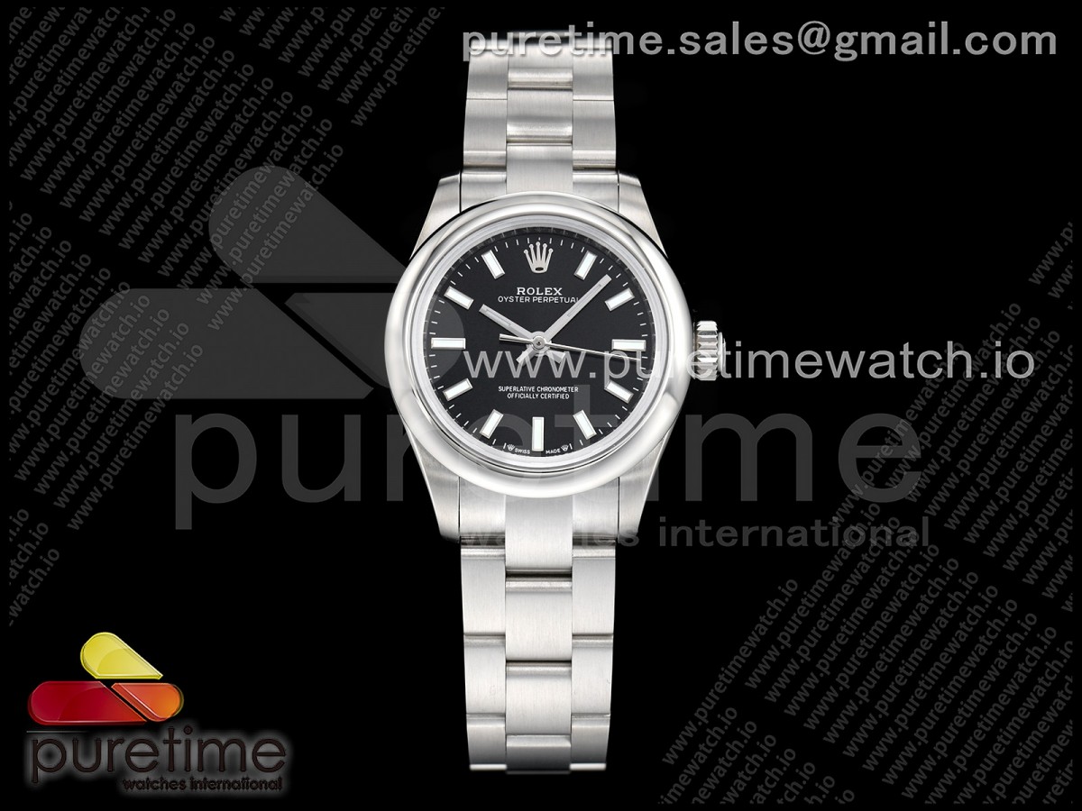 CSF 롤렉스 오이스터 퍼페츄얼28 블랙다이얼 스틸브레이슬릿 Oyster Perpetual 276200 28mm CSF 1:1 Best Edition Black Dial A2232