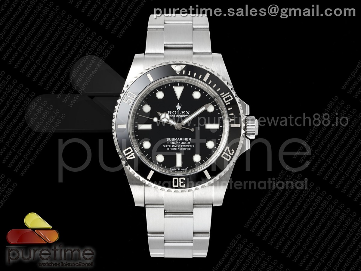 VF 롤렉스 신형서브마리너 논데이트 블랙다이얼 스틸브레이슬릿 Submariner 124060 No Date Black Ceramic 904L Steel VF 1:1 Best Edition DD3230