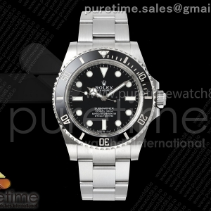 VF 롤렉스 신형서브마리너 논데이트 블랙다이얼 스틸브레이슬릿 Submariner 124060 No Date Black Ceramic 904L Steel VF 1:1 Best Edition DD3230