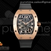 AVF 리차드밀 RM67-01 로즈골드 스켈레톤다이얼 블랙러버스트랩 AVF RM67-01 RG Skeleton Dial on Black Rubber Strap CRMA6 Clone