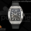AVF 리차드밀 RM67-01 티타늄 스켈레톤다이얼 블랙러버스트랩 AVF RM67-01 Titanium Skeleton Dial on Black Rubber Strap CRMA6 Clone