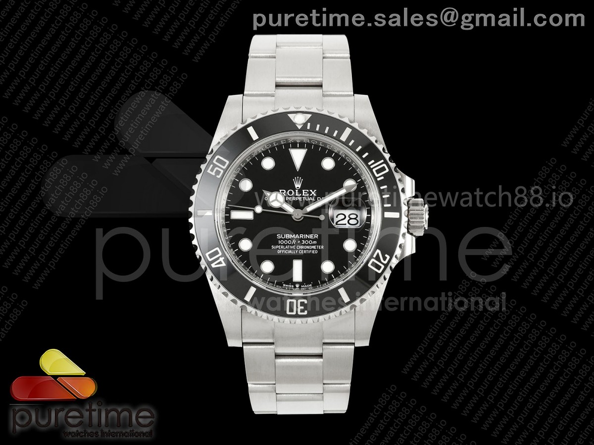 RICH V2 롤렉스 서브마리너 41미리 블랙다이얼 스틸브레이슬릿 프리스프렁 Submariner 41mm 126610 LN Black RICH 1:1 Best Edition 904L SS Case and Bracelet JH3235 V2 (Free Sprung)