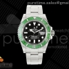 RICH V2 롤렉스 서브마리너 41미리 MK2그린인서트 블랙다이얼 스틸브레이슬릿 프리스프렁 스벅 Submariner 41mm 126610 LV MK2 Kermit RICH 1:1 Best Edition 904L SS Case and Bracelet JH3235 V2 (Free Sprung)