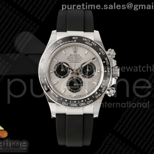 RWF 롤렉스 데이토나 텅스텐(Cu-W) 그레이/블랙다이얼 블랙러버스트랩 프리스프렁 195g Daytona 126519 RWF 1:1 Best Edition Gray/Black Dial on Oysterflex Strap JH4131 (Free Sprung)