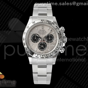 RWF 롤렉스 데이토나 텅스텐(Cu-W) 그레이/블랙다이얼 스틸브레이슬릿 프리스프렁 195g  Daytona 126509 RWF 1:1 Best Edition Gray/Black Dial on SS Bracelet JH4131 (Free Sprung)