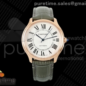 BSF 까르띠에 롱드루이스 로즈골드 40미리 화이트다이얼 그린가죽스트랩 Ronde Louis 40 RG BSF Best Edition White Dial on Green Leather Strap A1847